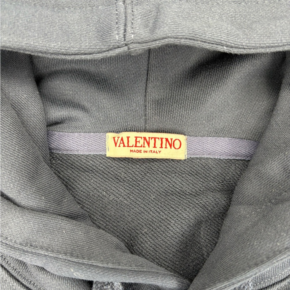 Valentino VLTN Logo Embroidered Drawstring Hoodie Same/Next Day Shipping - Picture 3 of 4